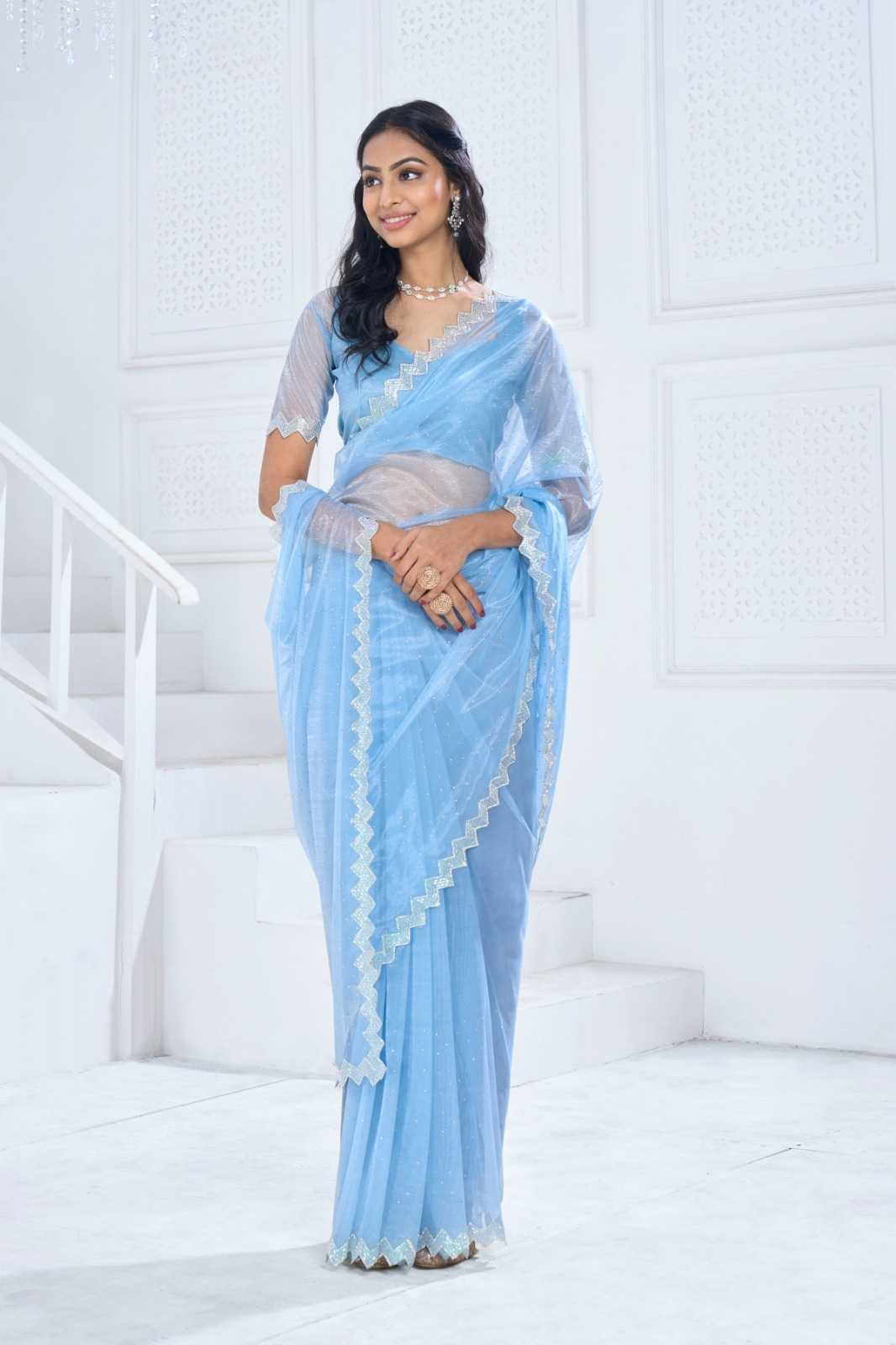 YNF ORGANZA SAN 796A  WHOLESALE SAREE MANUFACTURER