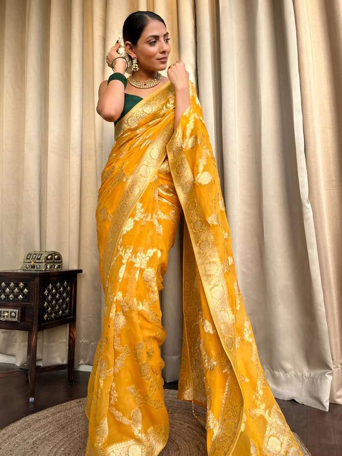 YNF BANARASI SOFT SILK RAS 4096 WHOLESALE SAREES MANUFACTURER