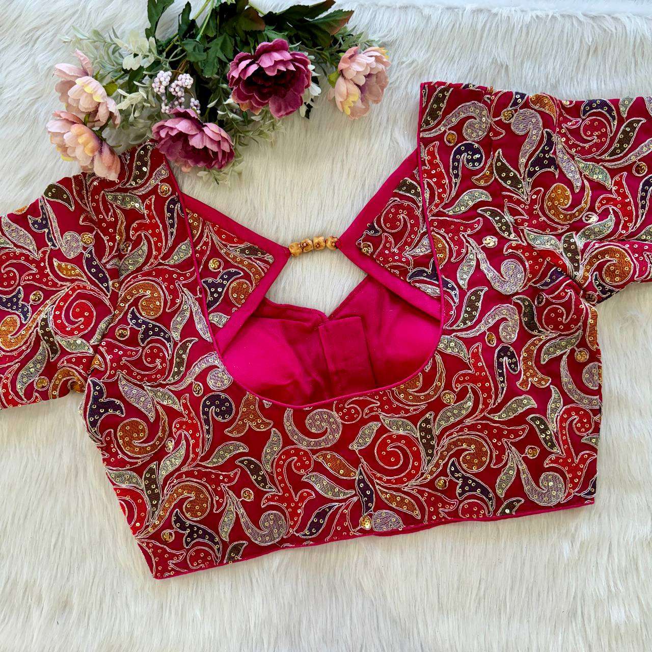 YNF GEORGETTE RRK 63 WHOLESALE BLOUSE MANUFACTURER