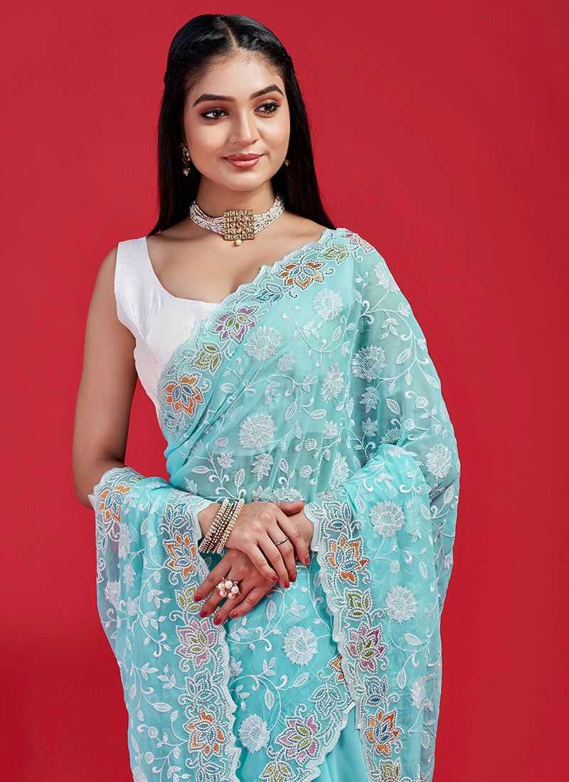 YNF GEORGETTE SAREES  RRS 151 WHOLESALE SAREE MANUFACTURER