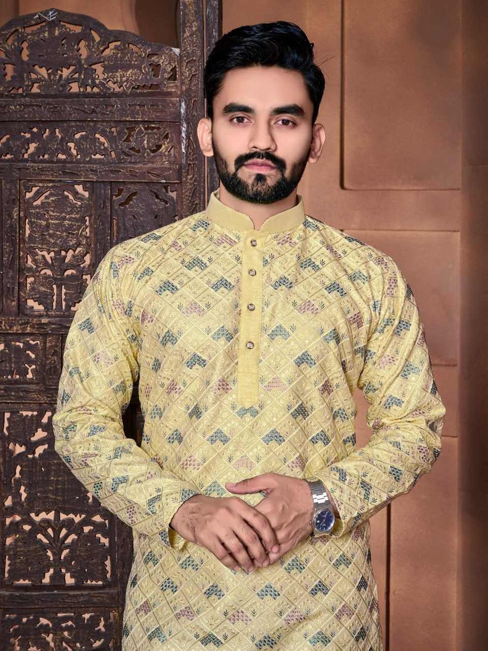 YNF ITALIAN SILK RBV MAHARAJA WHOLESALE MENS WEAR MANUFACTURER