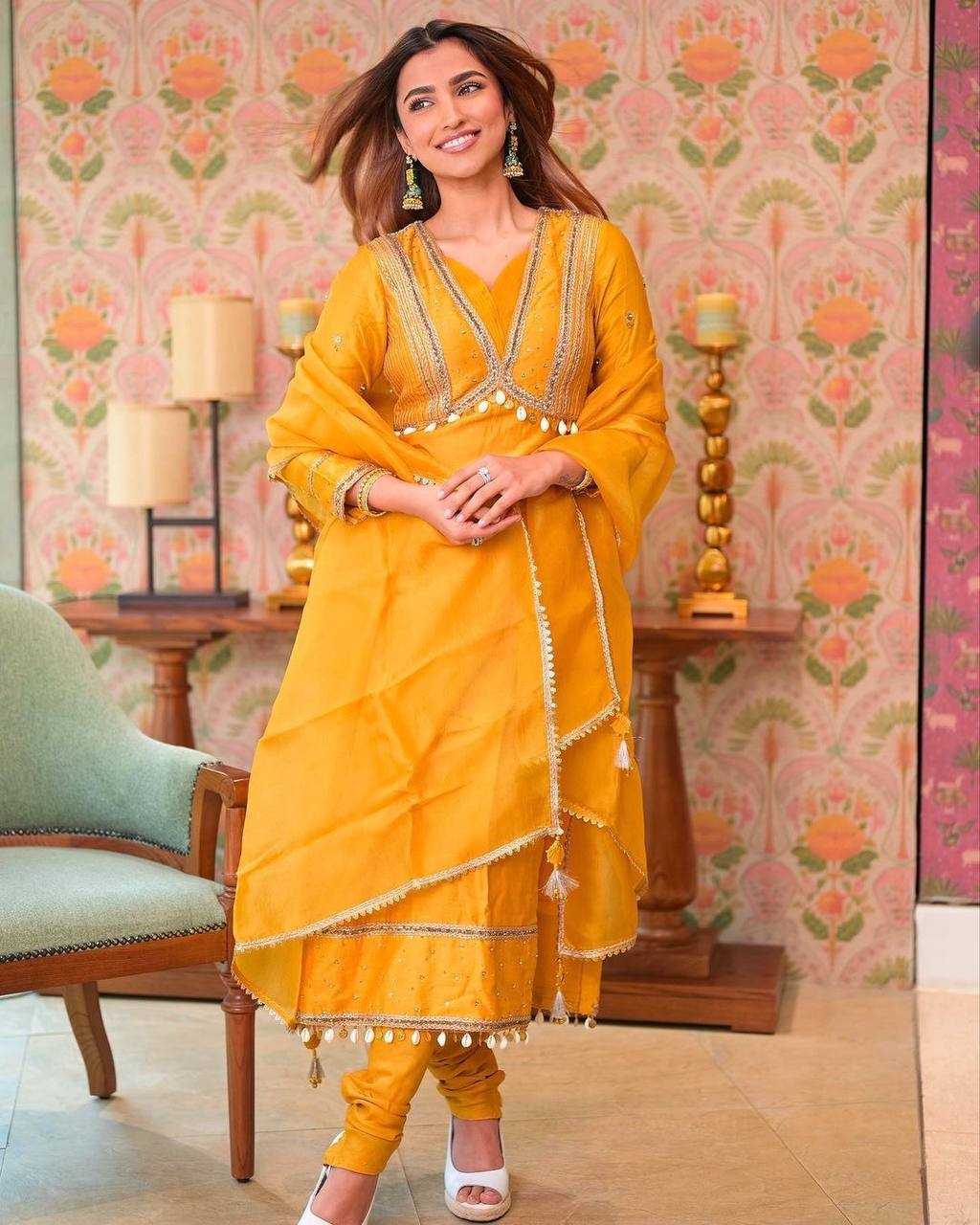 YNF RANGOLI SILK RIN141 1824 SUITS & DRESSES WHOLESALE LADIES ALIA CUT EMBROIDERY LADIES SILK PARTY WEAR WEDDING SUIT MANUFACTURER