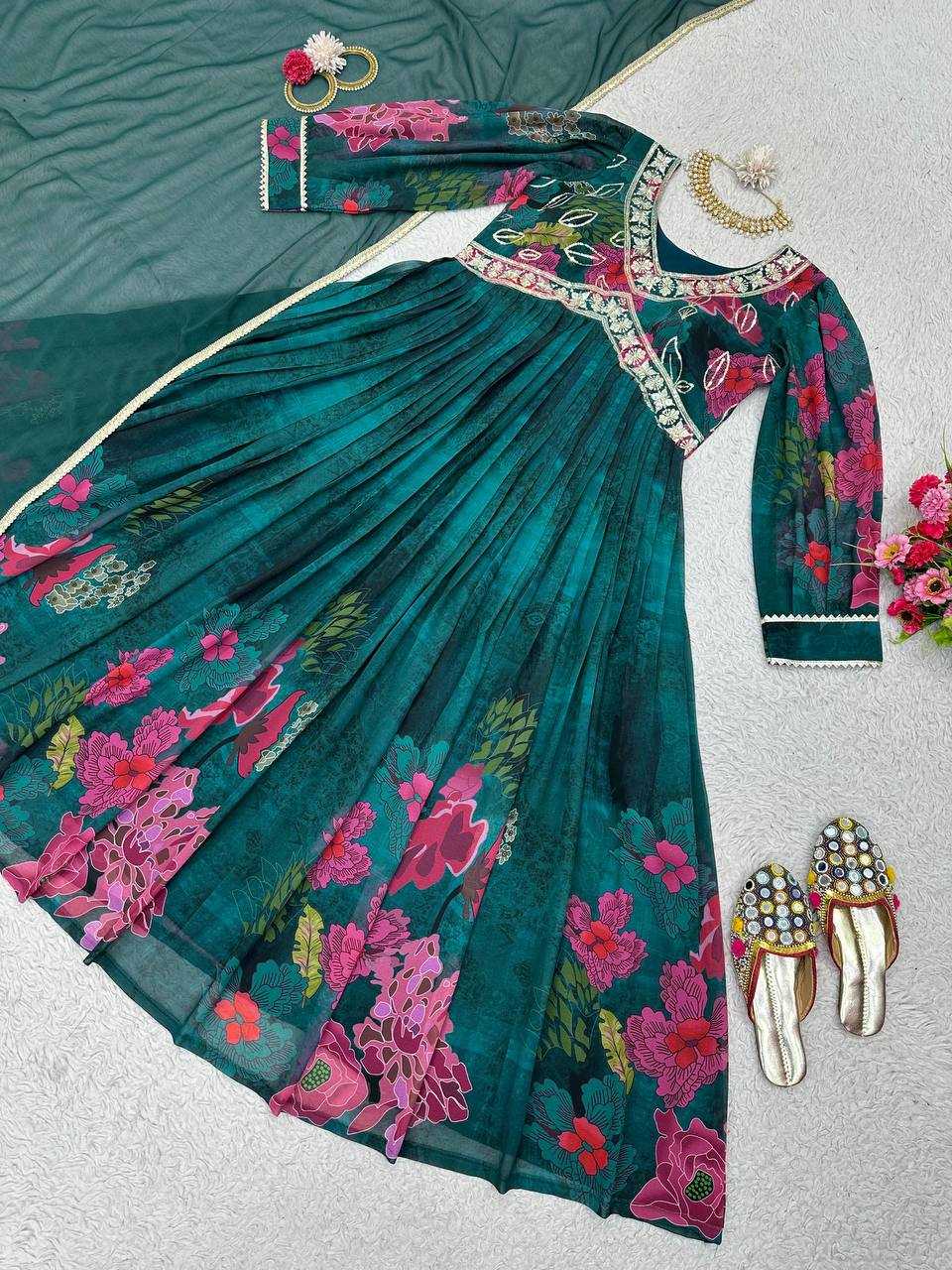 YNF FAUX GEORGETTE RIN133 1451 WHOLESALE SUITS MANUFACTURER