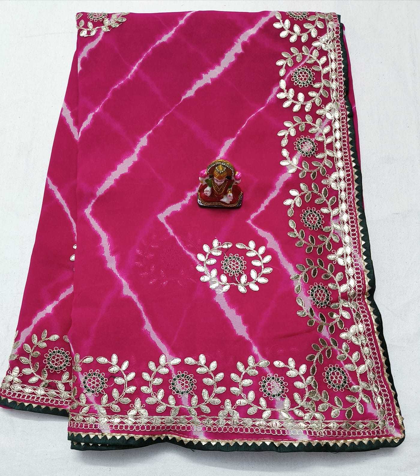 YNF GEORGETTE RJK SHADED WHOLESALE SAREES MANUFACTURER     