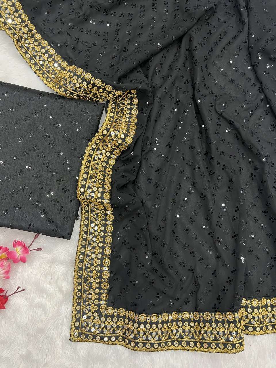 YNF GEORGETTE RNC 5268 WHOLESALE SAREES MANUFACTURER