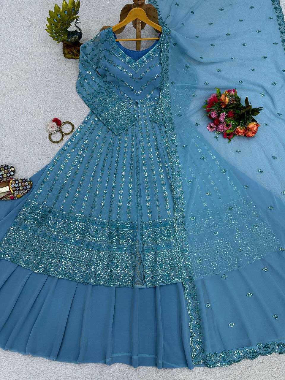 YNF GEORGETTE RTN169 6460 WHOLESALE LEHENAG MANUFACTURER 