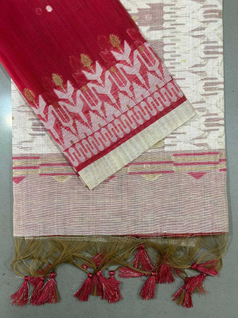 YNF KHADI MUD PURE WHOLESALE JAMDANI SAREES MANUFACTURER 