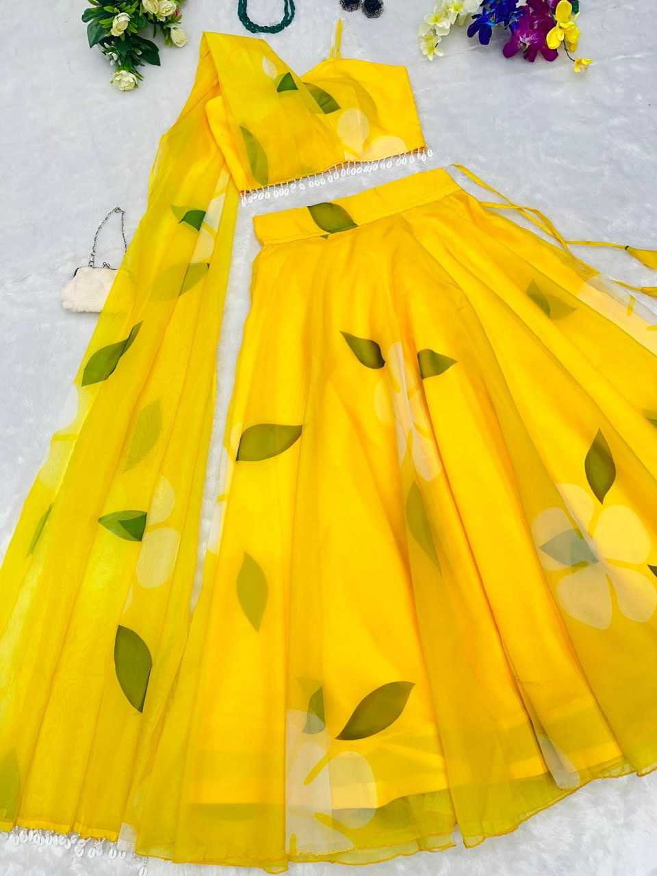 YNF ORGANZA  SILK KESH154 1093 WHOLESALE LEHENGA MANUFACTURER