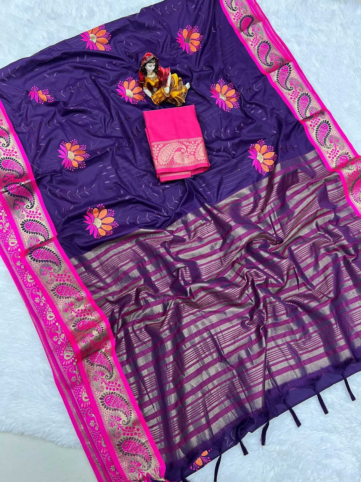 YNF SILK COTTON RUD MANGO WORK WHOLESALE SAREES MANUFACTURER         