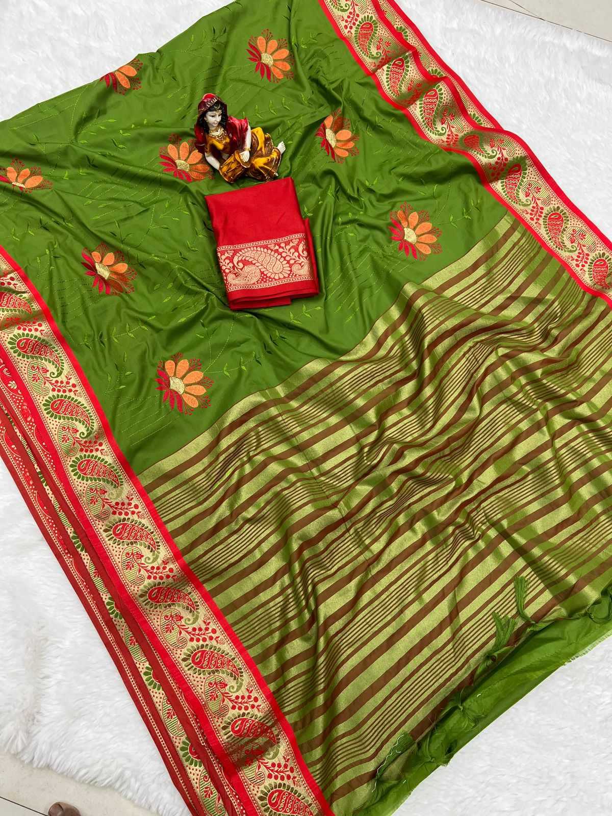 YNF SILK COTTON RUD MANGO WORK WHOLESALE SAREES MANUFACTURER         