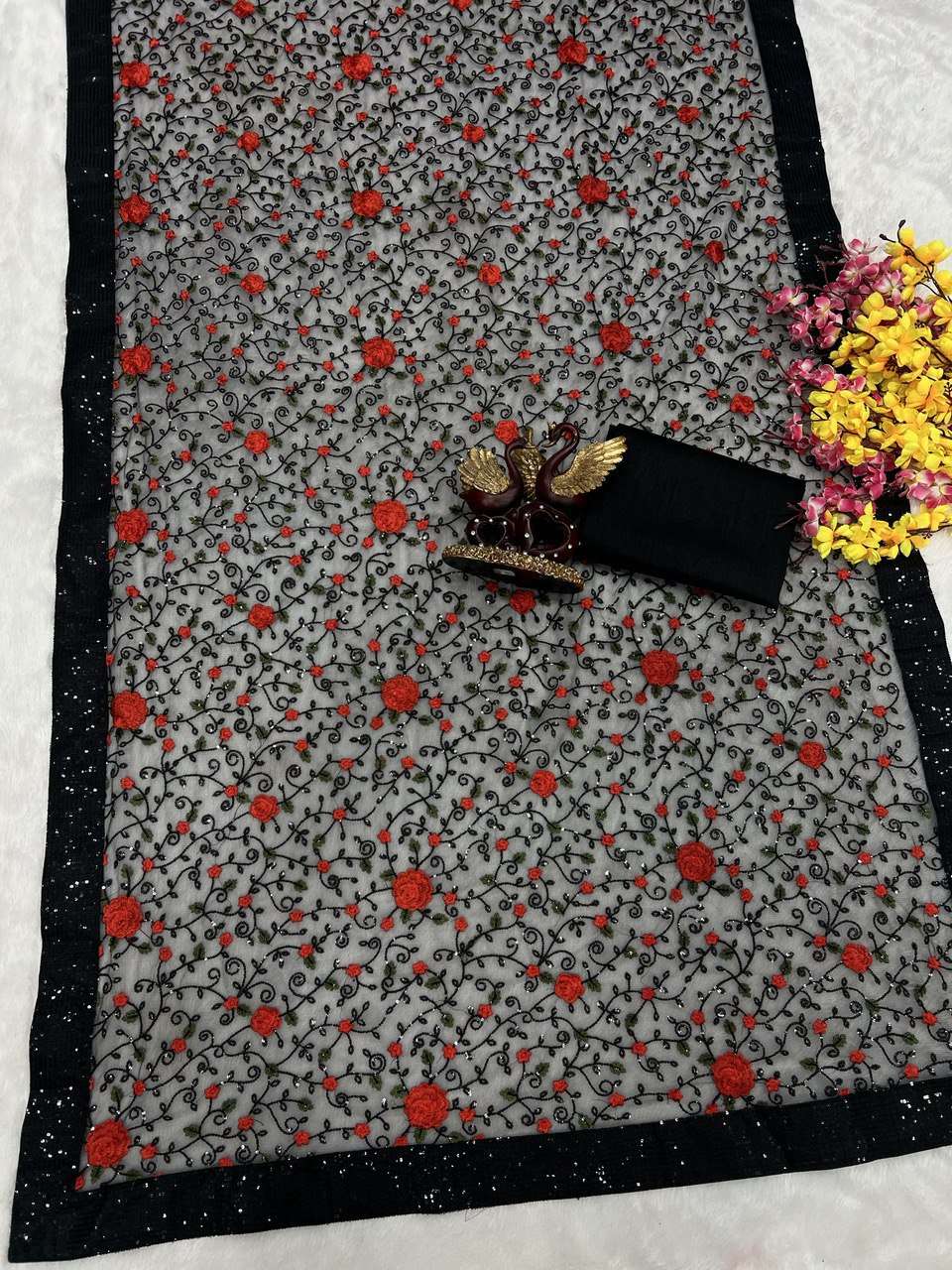 YNF SOFT NET RNC 5293 WHOLESALE SAREES MANUFACTURER