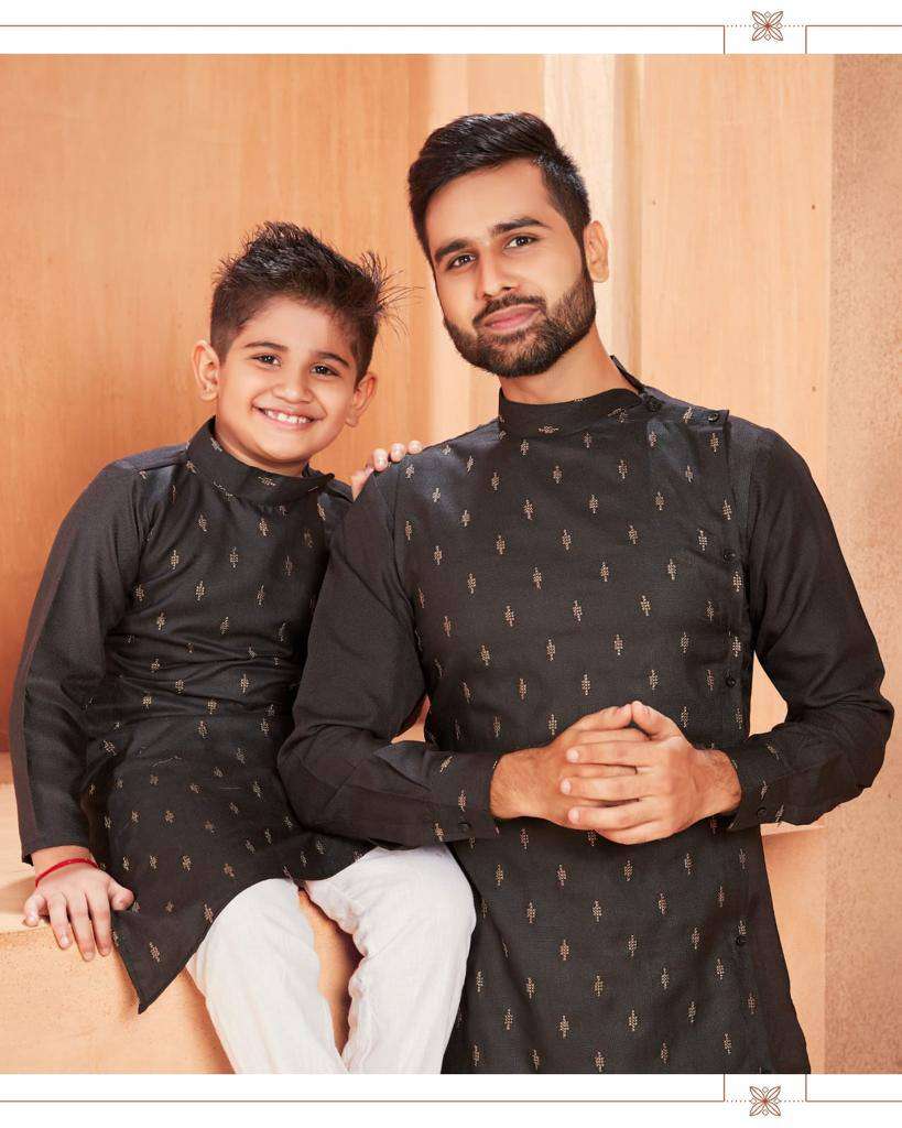 YNF COTTON KSB 106 MENS WEAR WHOLESALE FATHER SON COMBO WEARS MANUFACTURER   