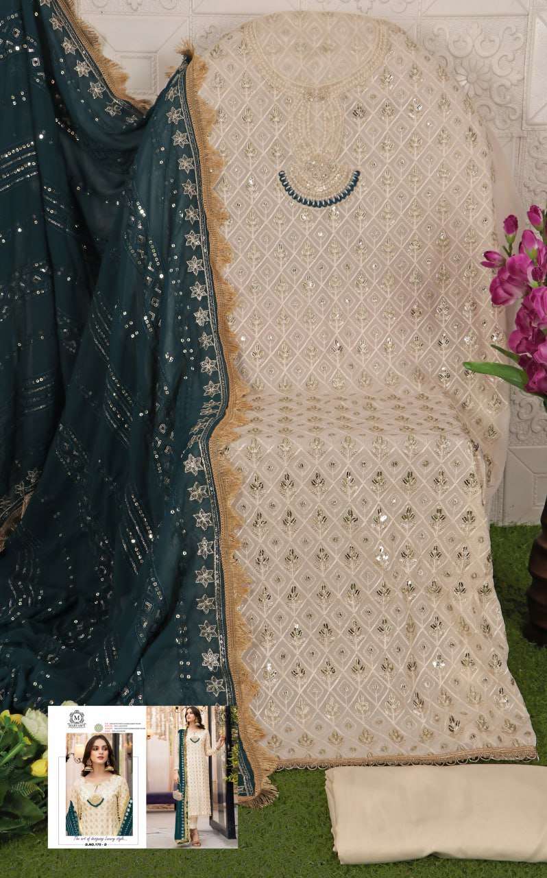 YNF FAUX GEORGETTE KAL 170 SUITS & DRESSES WHOLESALE UNSTITCHED SUITS EMANUFACTURER