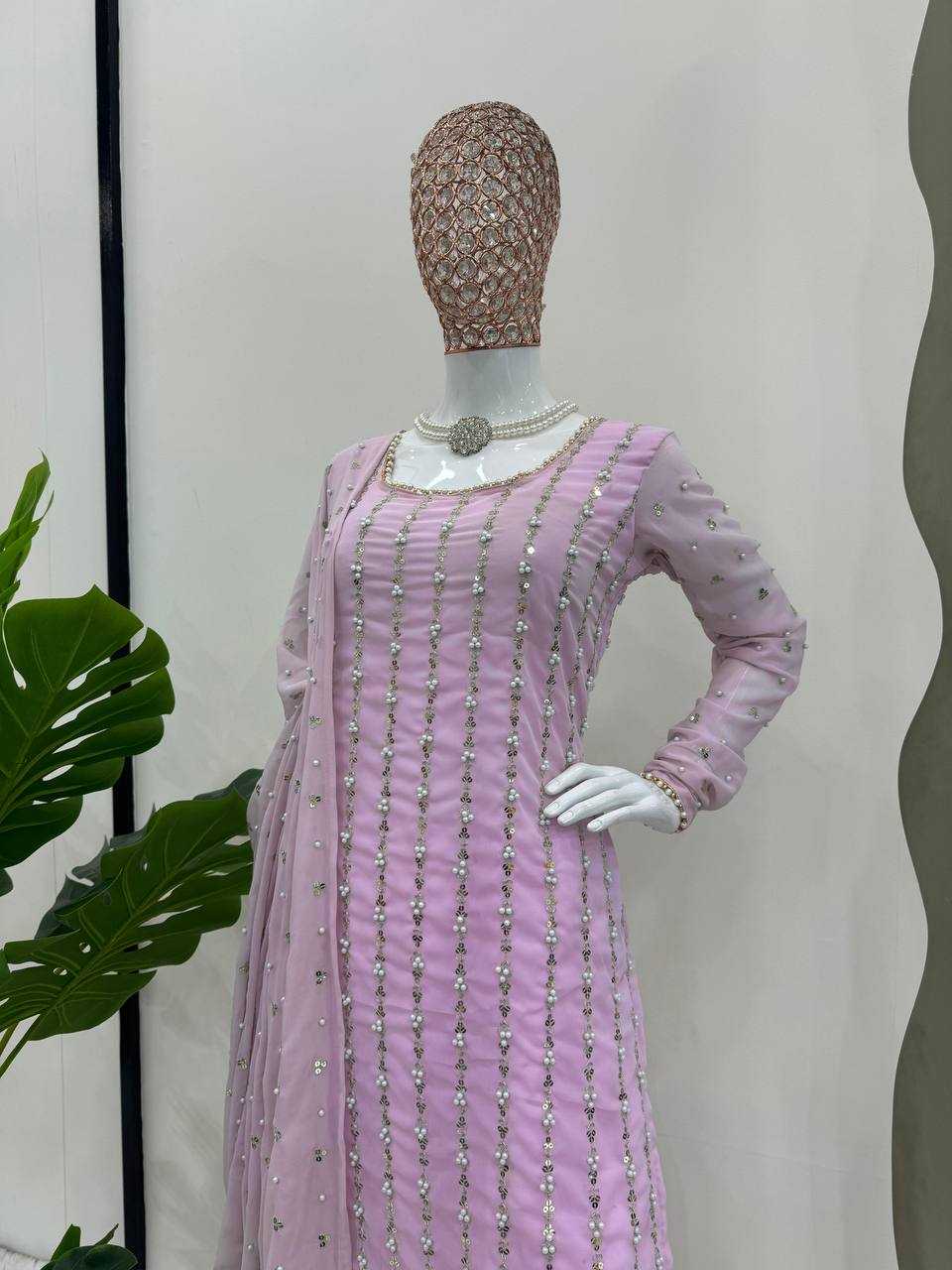 YNF FAUX GEORGETTE RIN169 5731 SUITS & DRESSES ISLAMIC CLOTHING WHOLESALE LADIES PAKISTANI EMBROIDERY SUITS MANUFACTURER   