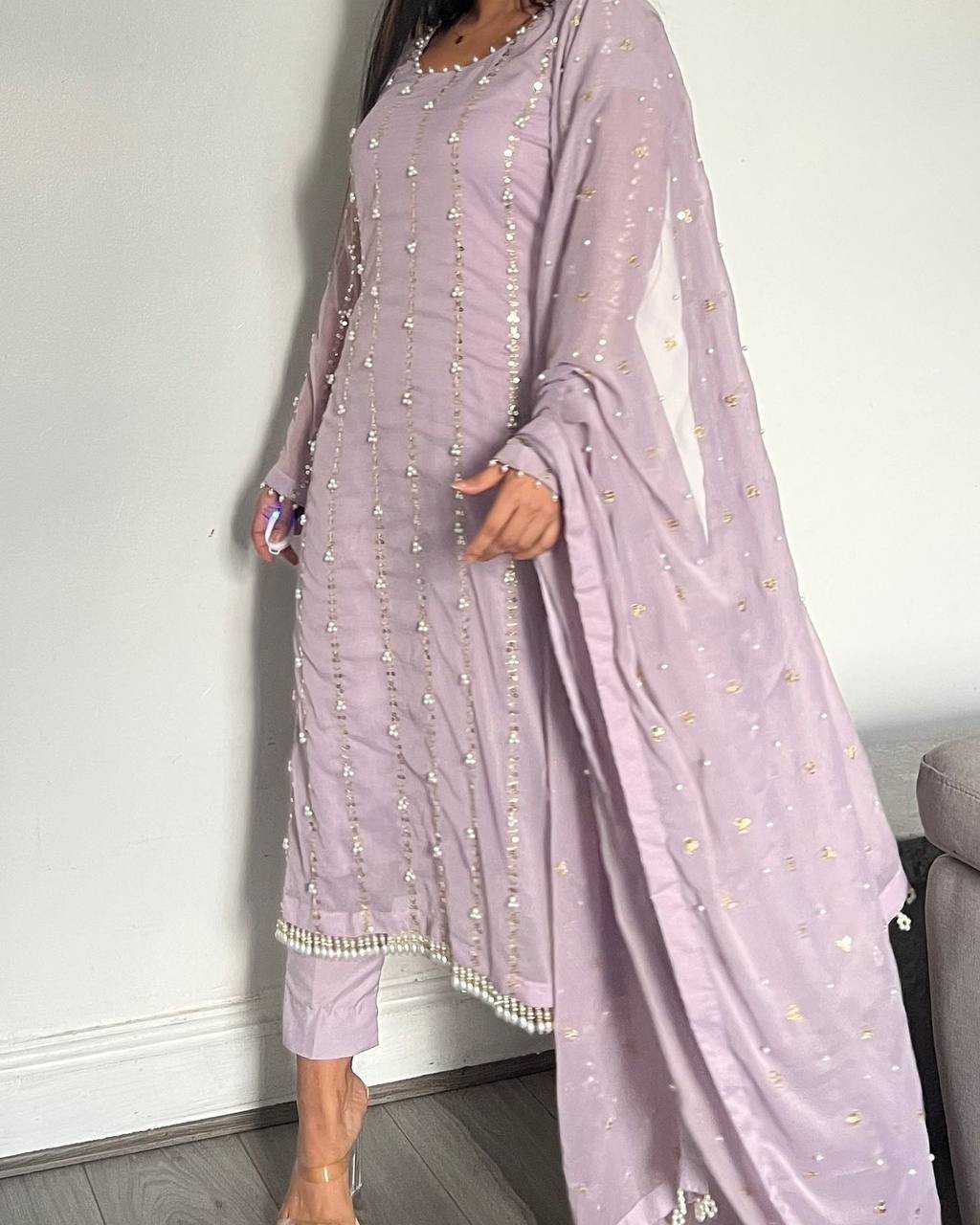 YNF FAUX GEORGETTE RIN169 5731 SUITS & DRESSES ISLAMIC CLOTHING WHOLESALE LADIES PAKISTANI EMBROIDERY SUITS MANUFACTURER   