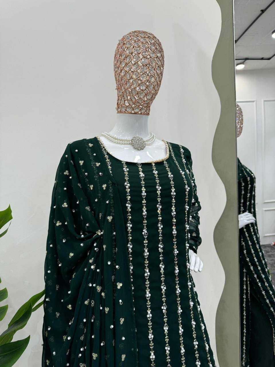 YNF FAUX GEORGETTE RIN169 5731 SUITS & DRESSES ISLAMIC CLOTHING WHOLESALE LADIES PAKISTANI EMBROIDERY SUITS MANUFACTURER   