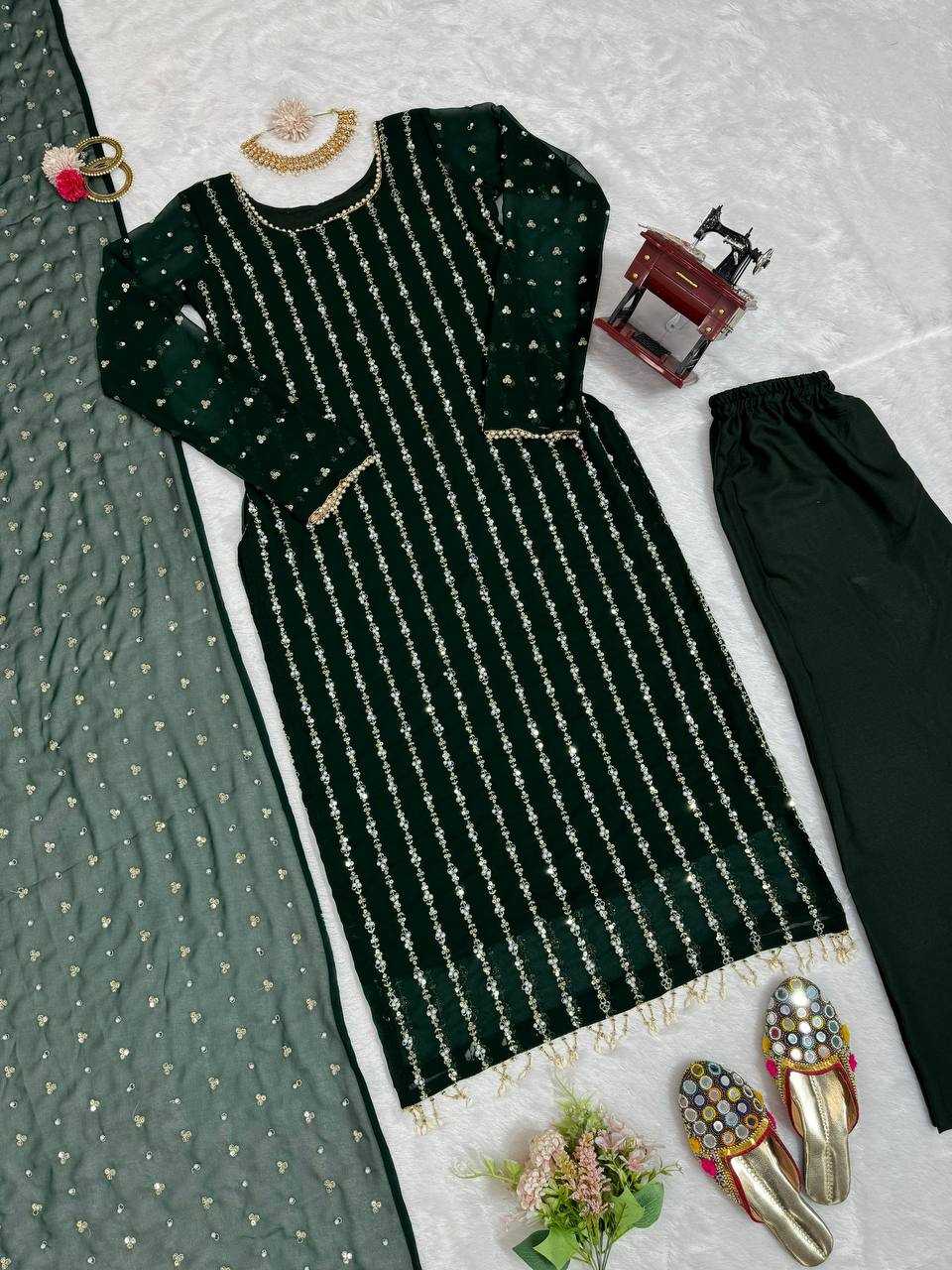 YNF FAUX GEORGETTE RIN169 5731 SUITS & DRESSES ISLAMIC CLOTHING WHOLESALE LADIES PAKISTANI EMBROIDERY SUITS MANUFACTURER   