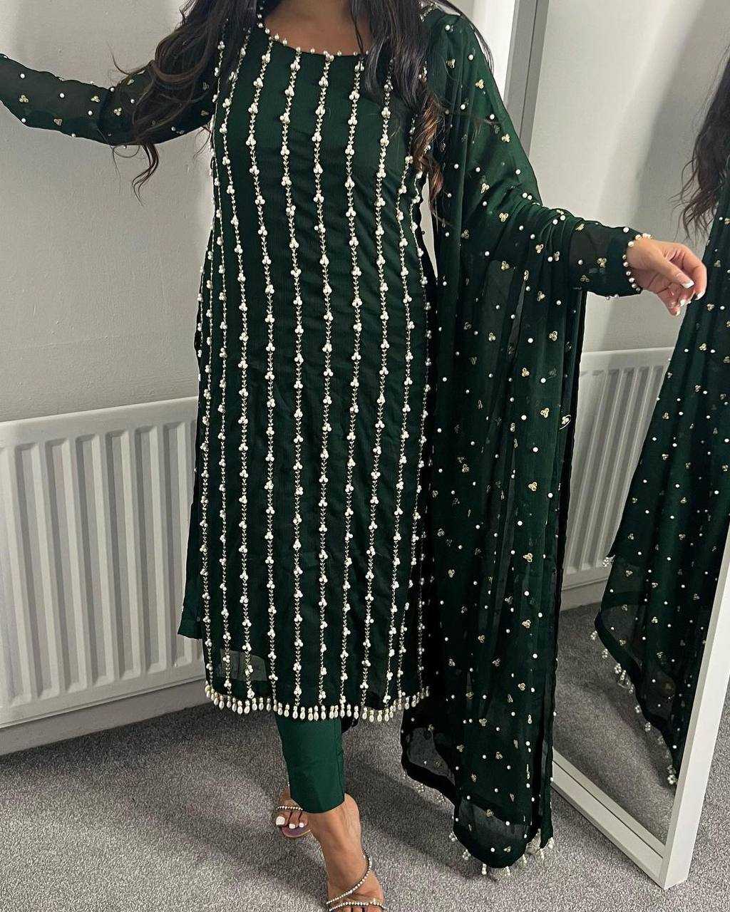 YNF FAUX GEORGETTE RIN169 5731 SUITS & DRESSES ISLAMIC CLOTHING WHOLESALE LADIES PAKISTANI EMBROIDERY SUITS MANUFACTURER   