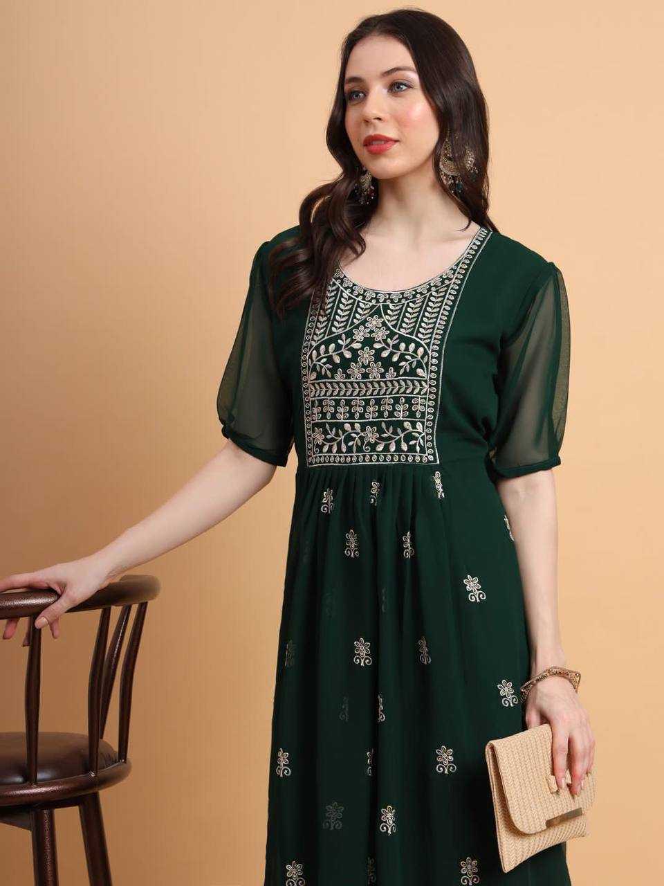 YNF GEORGETTE RVL BRAHMASTRA8 KURTIS WHOLESALE CASUAL LONG KURTIS MANUFACTURER     