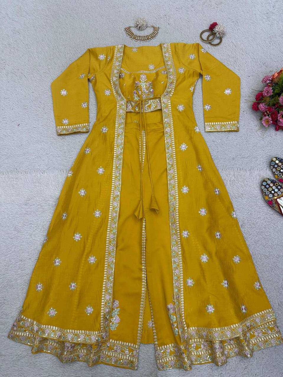 YNF MASLIN RIN169 5706 SUITS & DRESSES WHOLESALE INDO WESTERN DRESSES MANUFACTURER    