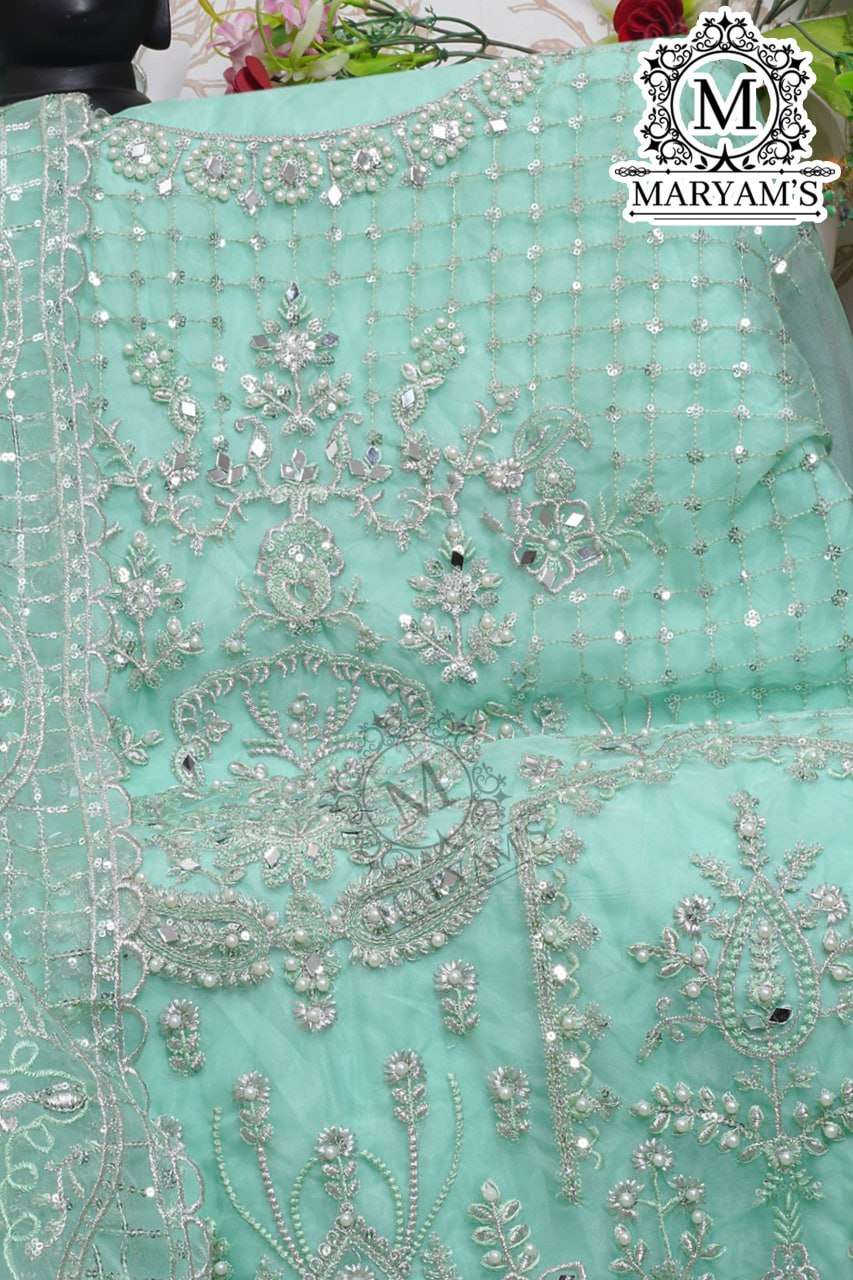 YNF ORGANZA KAL 165 SUITS & DRESSES WHOLESALE UNSTITCHED SUITS EMANUFACTURER