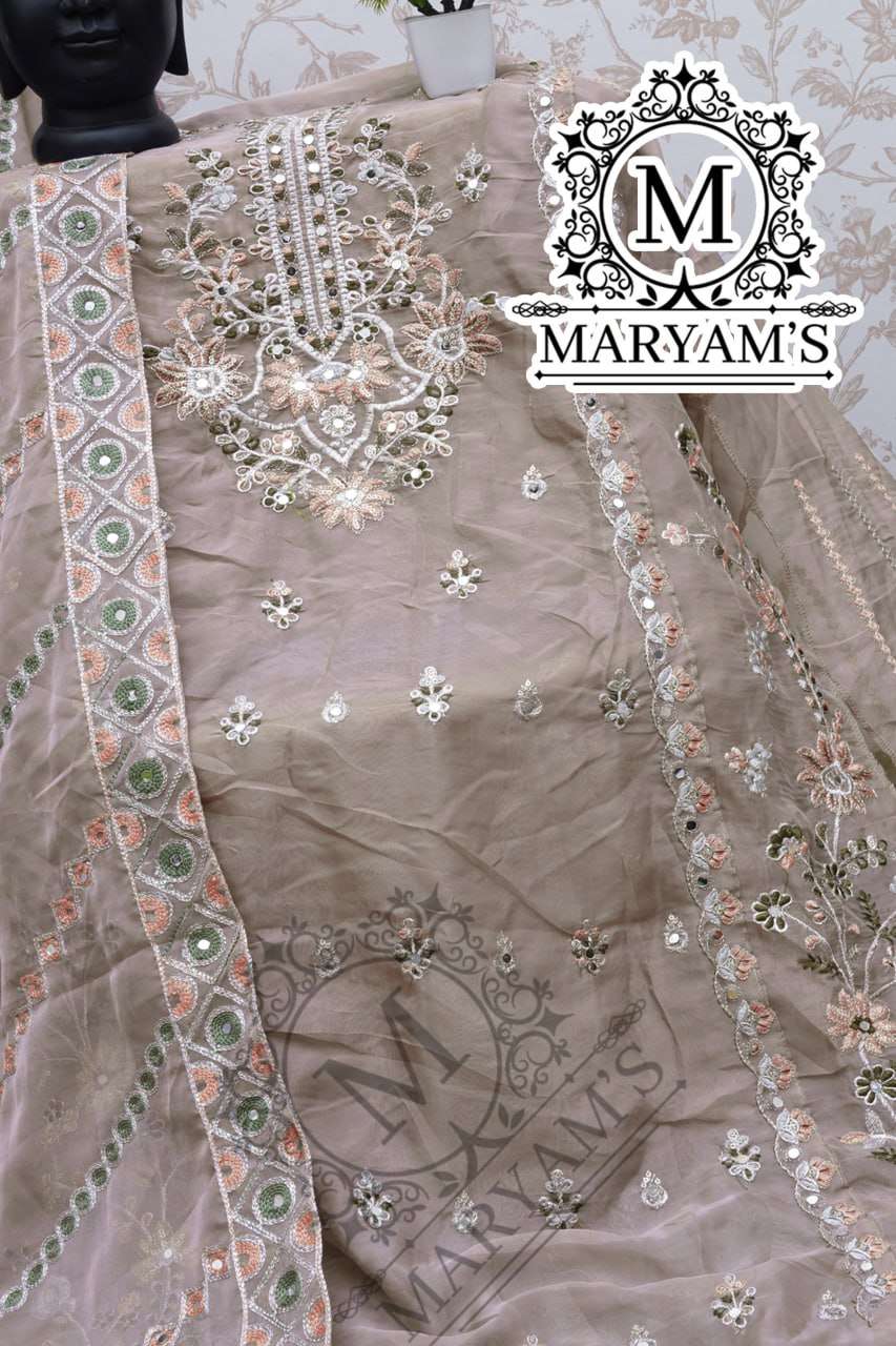 YNF ORGANZA KAL 167 SUITS & DRESSES WHOLESALE UNSTITCHED SUITS EMANUFACTURER