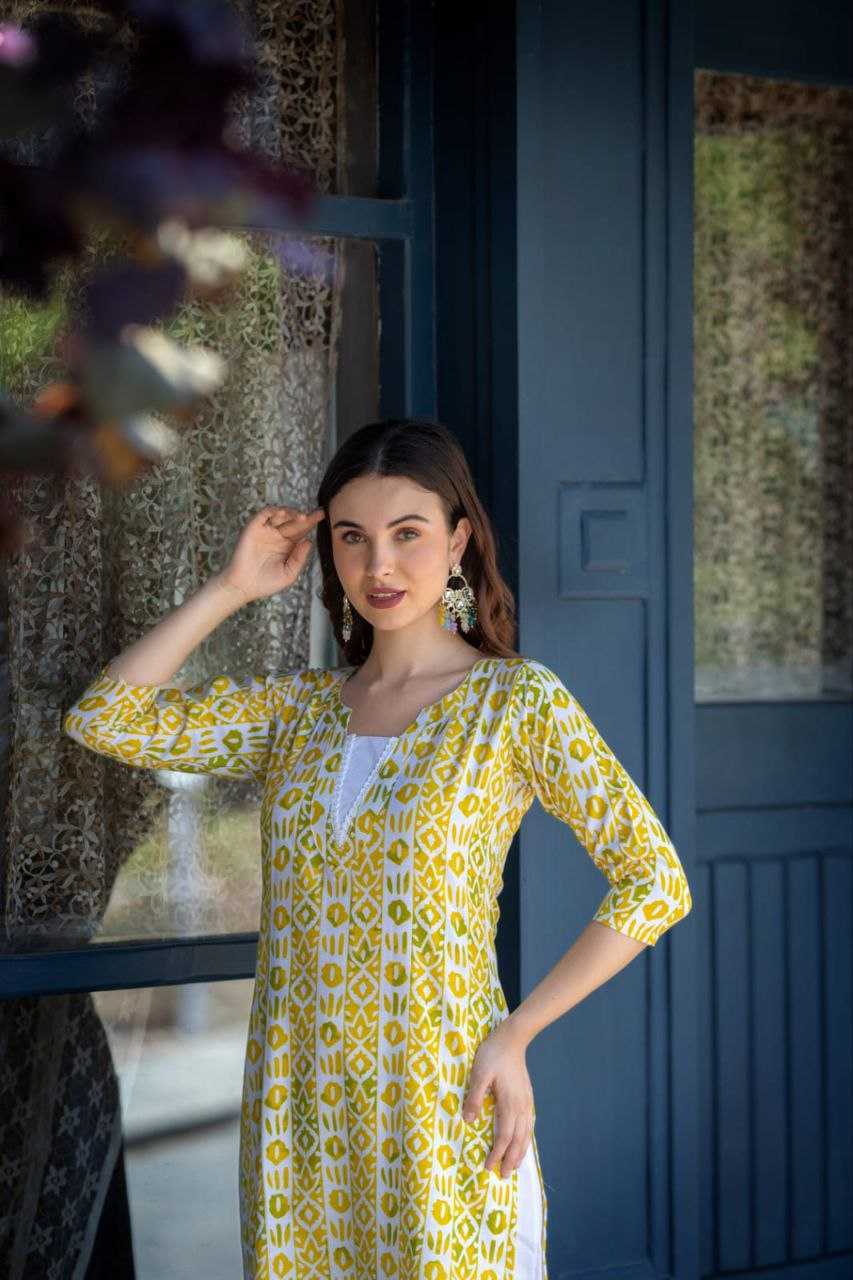 YNF PURE COTTON SMC KRISHA KURTIS WHOLESALE PRINTED COTTON KURTIS WITH BOTTOM MANUFACTURER           