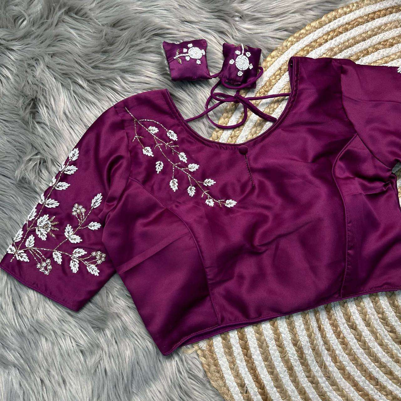 YNF PURE SILK WMF 14 READYMADE BLOUSE WHOLESALE BLOUSE EMANUFACTURER