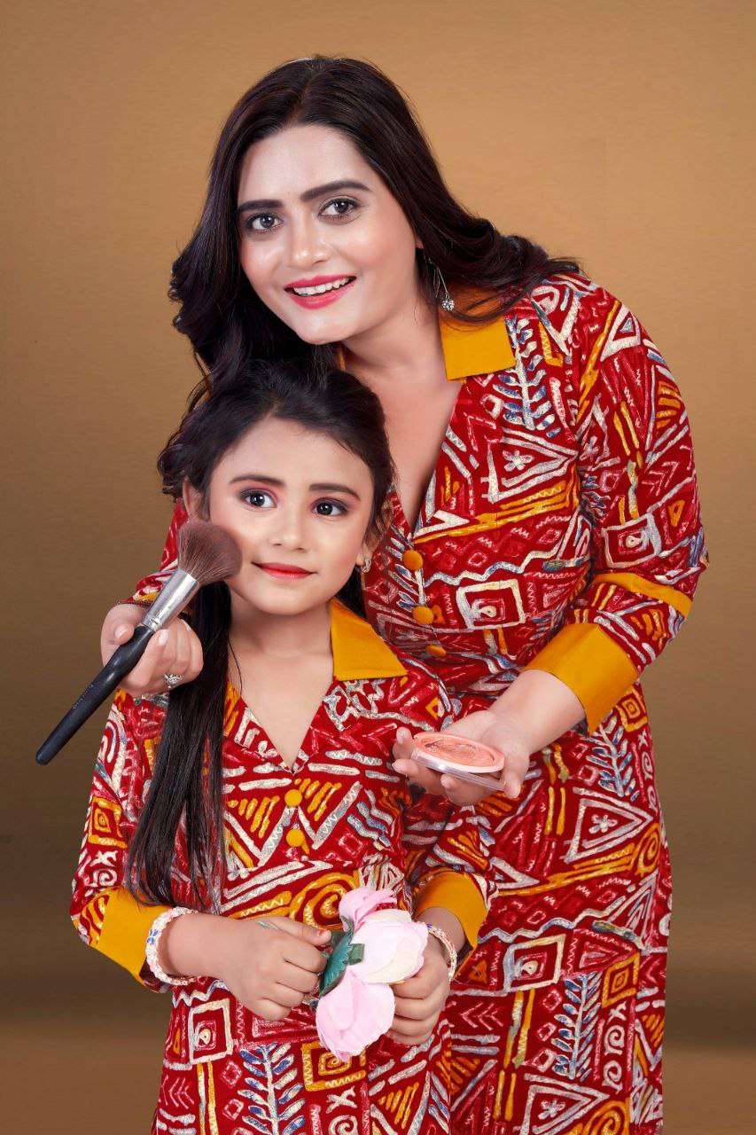 YNF RAYON WTX 02 MOTHER & DAUGHTER COMBO WHOLESALE KURTIS EMANUFACTURER