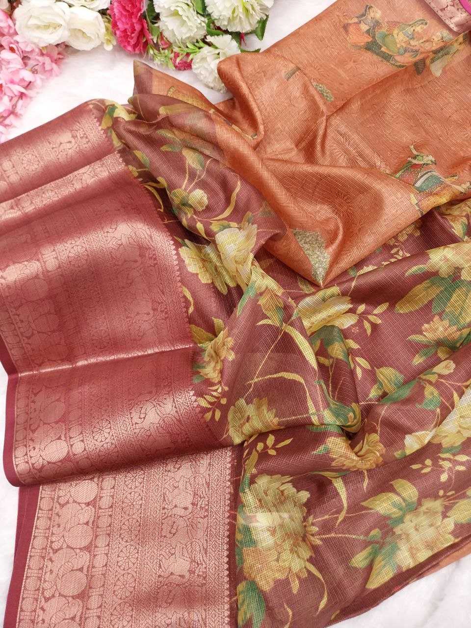 YNF SOFT KOTA SYF ANHANT-1 SAREES WHOLESALE PRINTED LADIES KOTA DORIA SAREES MANUFACTURER