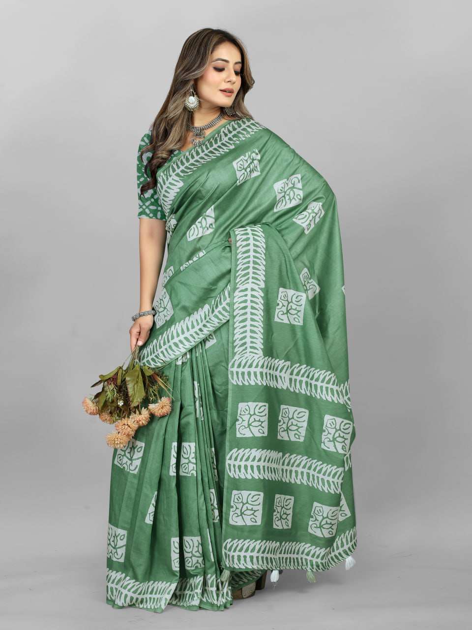 YNF BATIK SRRT HAND WAX BATIK2 SAREES WHOLESALE PRINTED LADIES BATIK SAREES MANUFACTURER