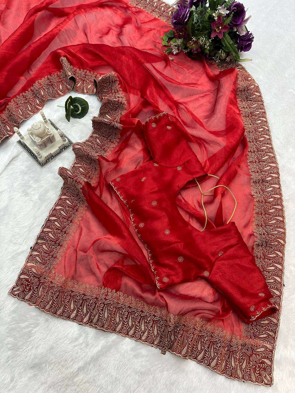 YNF BURBERRY SILK RST 475 SAREES WHOLESALE FANCY LACE BORDER SAREES MANUFACTURER