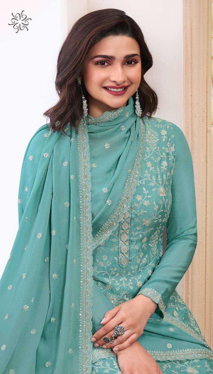 YNF CHINON SILK KSB 68466 SUITS & DRESSES WHOLESALE UNSTITCHED SUITS MANUFACTURER