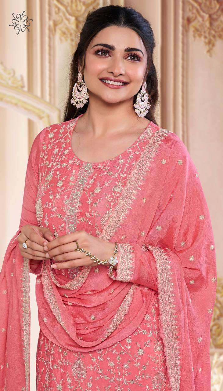 YNF CHINON SILK KSB 68466 SUITS & DRESSES WHOLESALE UNSTITCHED SUITS MANUFACTURER