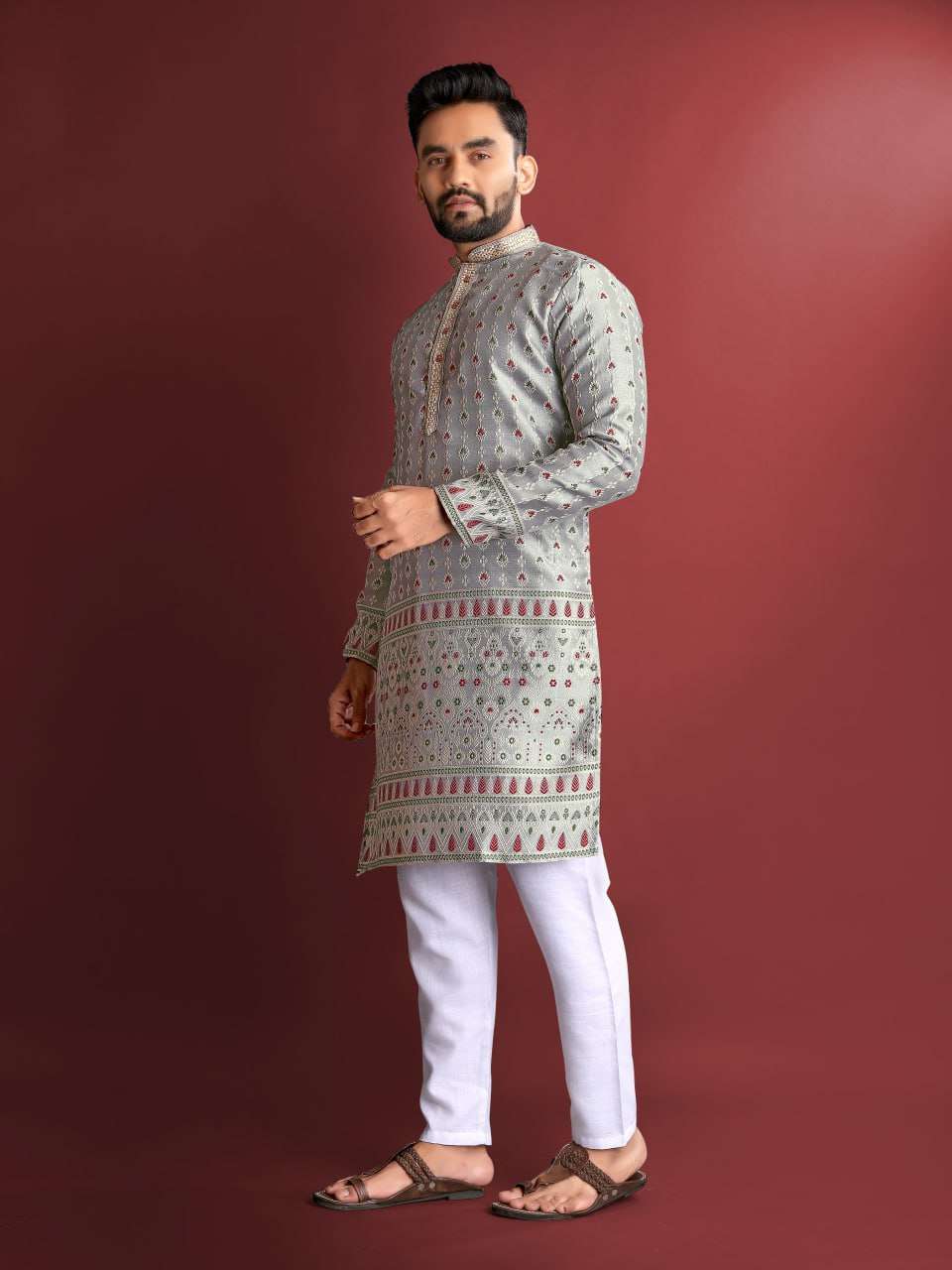 YNF COTTON RBV MANYAVAR MENS WEAR WHOLESALE MENS KURTA PYJAMA MANUFACTURER