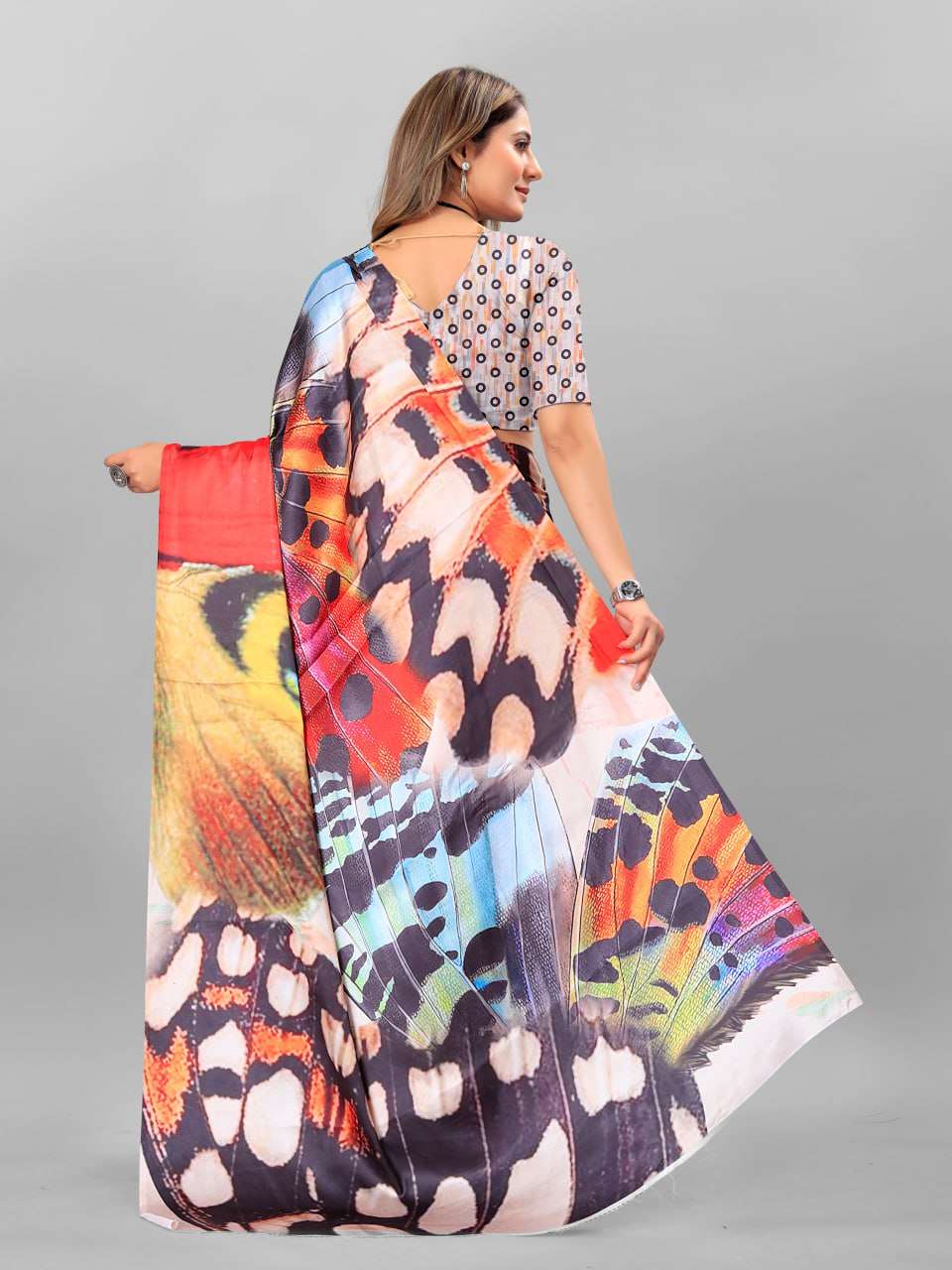 YNF CREPE SRRT JAPAN CRAPE2 SAREES WHOLESALE PRINTED LADIES CREPE SATIN SAREES MANUFACTURER