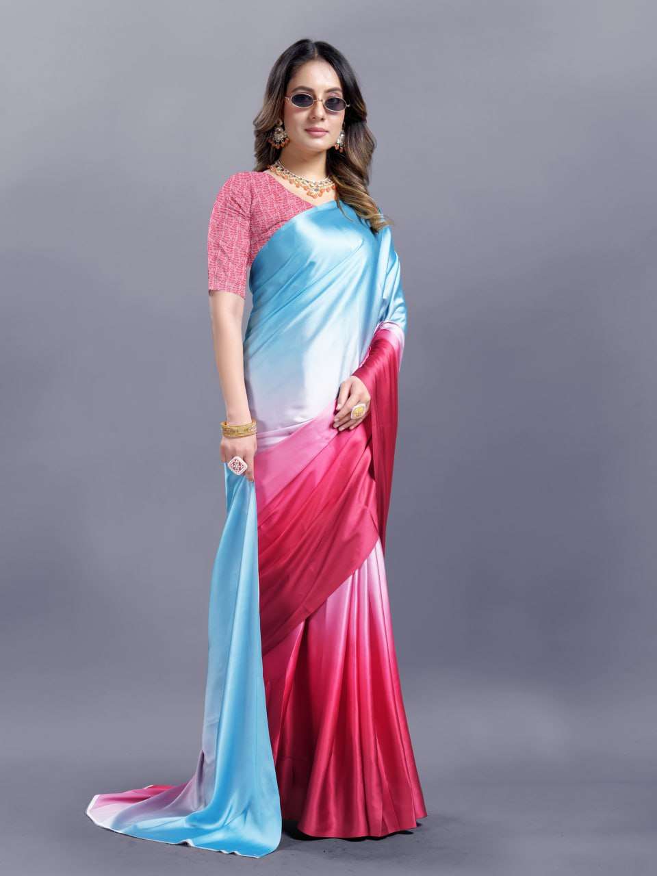 YNF CREPE SRRT JAPAN CRAPE2 SAREES WHOLESALE PRINTED LADIES CREPE SATIN SAREES MANUFACTURER