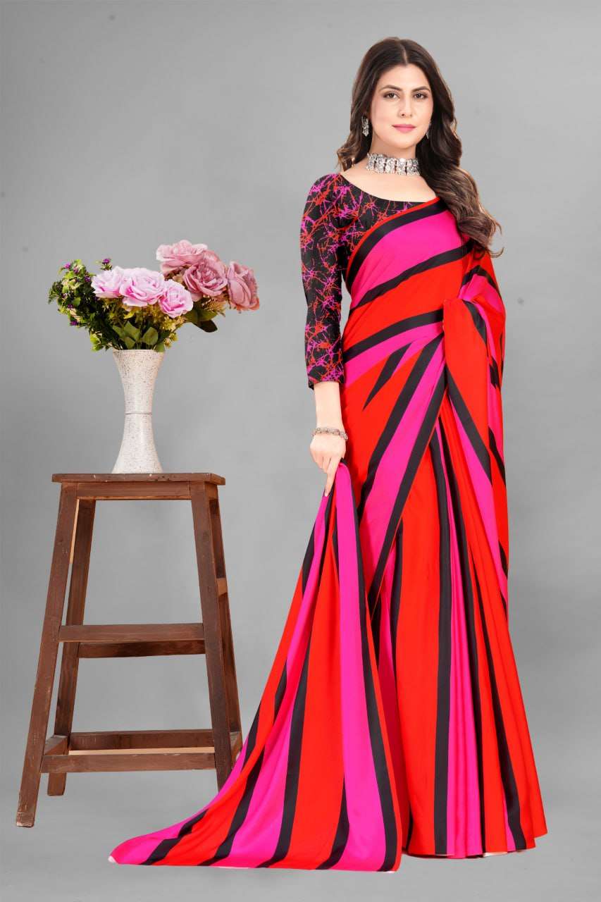 YNF CREPE SRRT JAPAN CRAPE9 SAREES WHOLESALE PRINTED LADIES CREPE SATIN SAREES MANUFACTURER