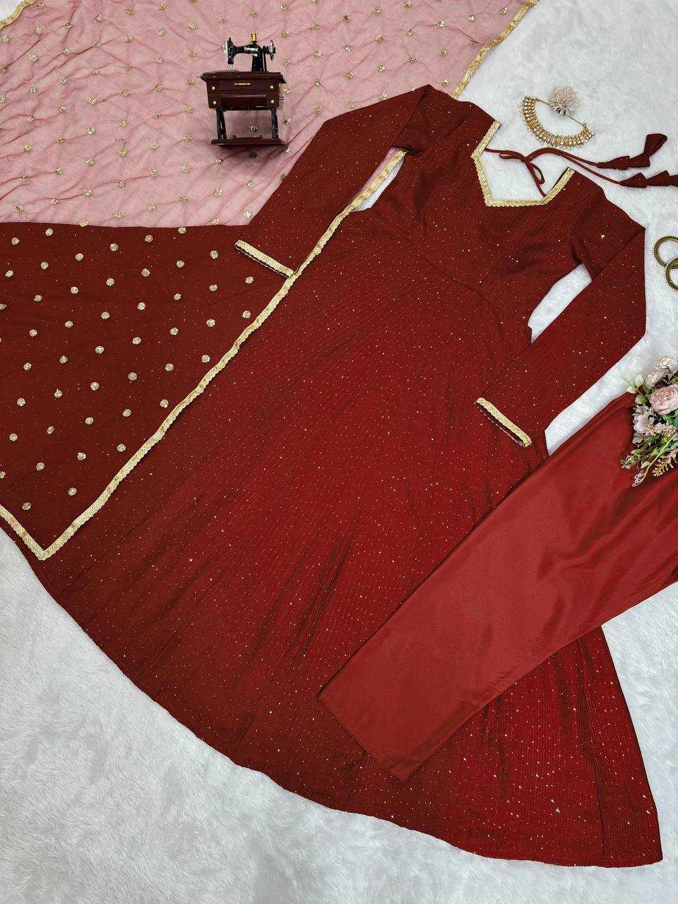 YNF DOLA SILK RIN169 5747 GOWNS WHOLESALE FANCY ANARKALI GOWNS MANUFACTURER