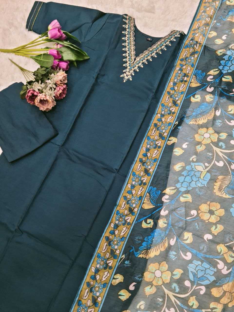 YNF HEAVY ROMAN SILK SMC MALVIKA SUITS & DRESSES WHOLESALE LADIES EMBROIDERY LADIES SALWAR SUITS MANUFACTURER