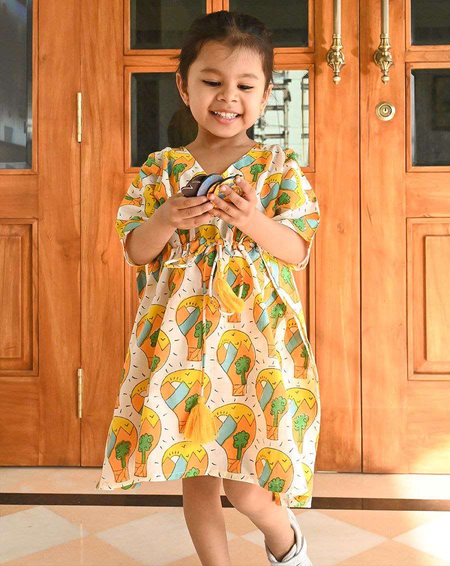 YNF RAYON BAB 35 KIDS WEAR WHOLESALE KIDS FROCKS MANUFACTURER