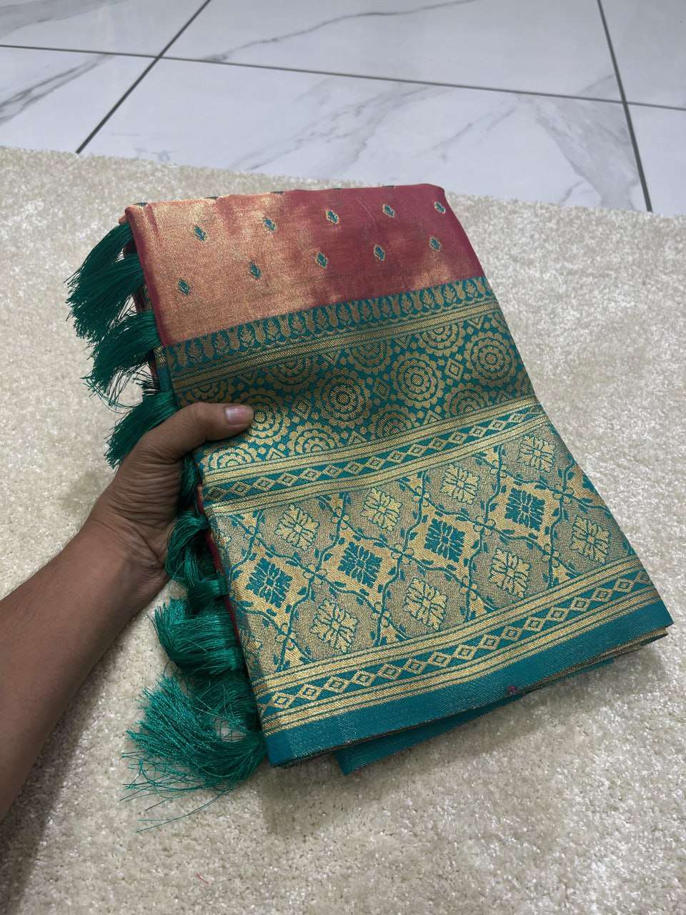 YNF TISSUE REW 02 SAREES WHOLESALE TISSUE SILK ZARI BORDER SAREES MANUFACTURER