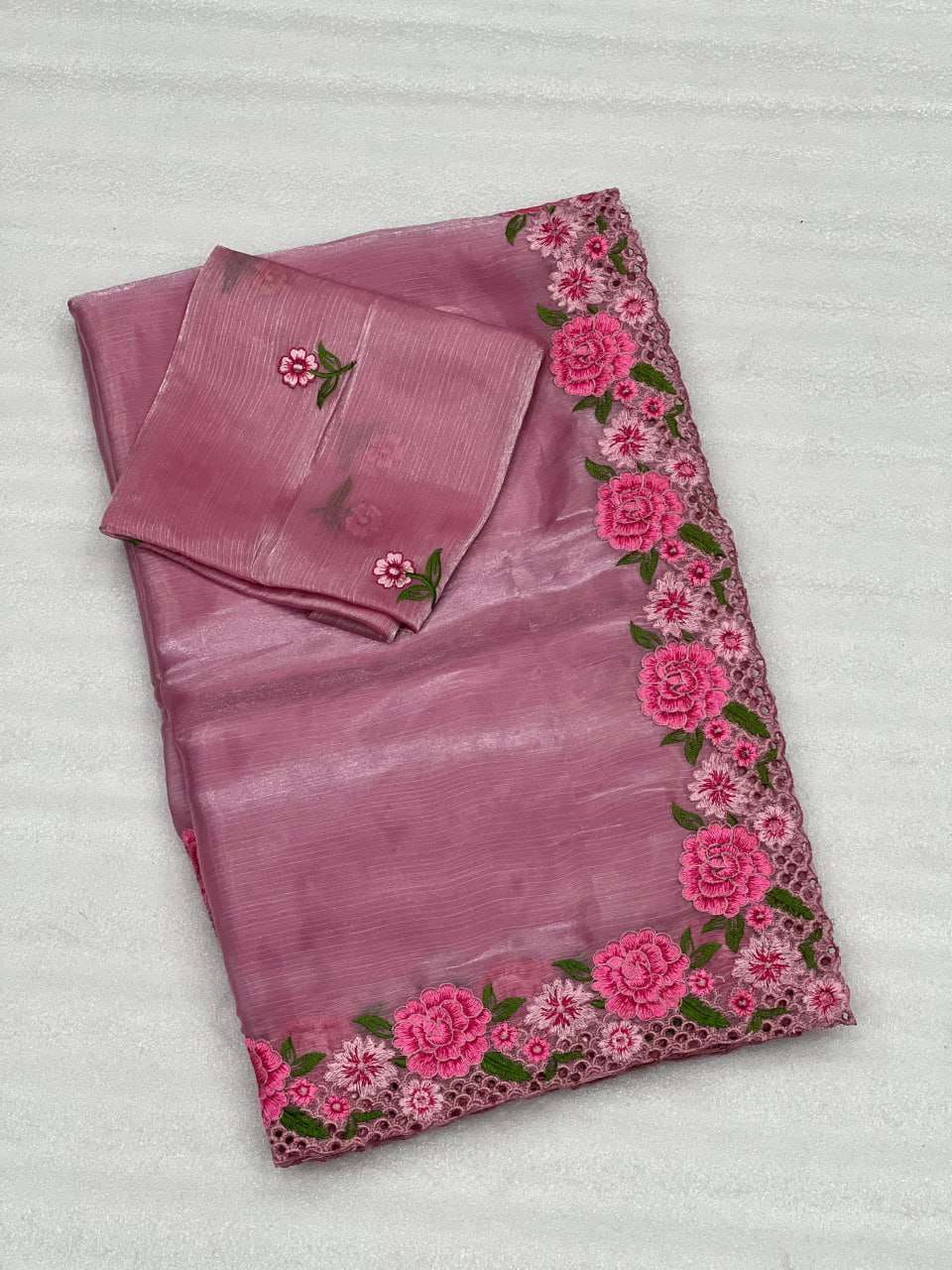 YNF TISSUE SILK RNNC 21 SAREES WHOLESALE FANCY TISSUE SILK LACE BORDER SAREES MANUFACTURER