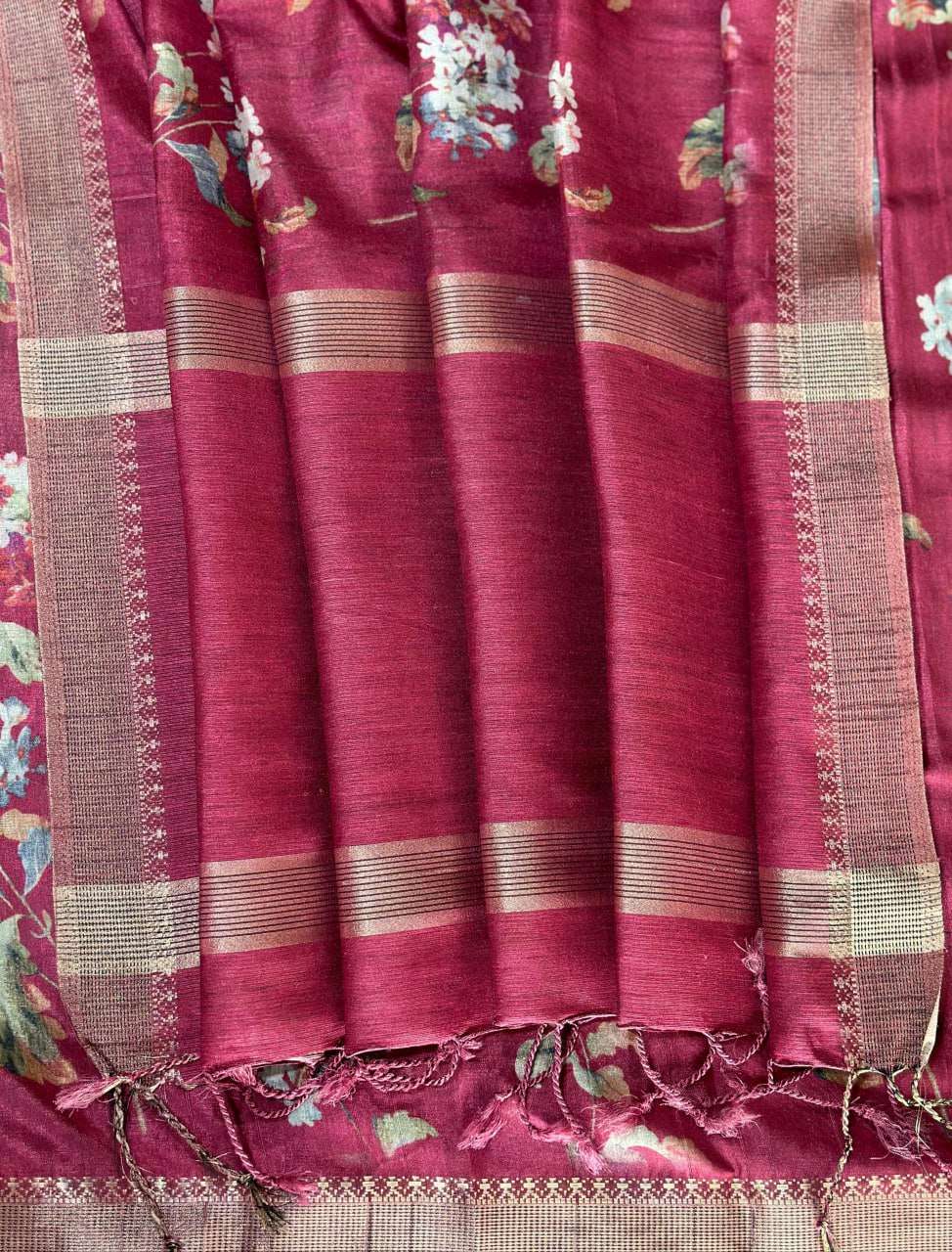 YNF TUSSAR SILK RAE 05 SILK SAREES WHOLESALE SOFT SILK TUSSAR SILK PRINTED SILK SAREES MANUFACTURER