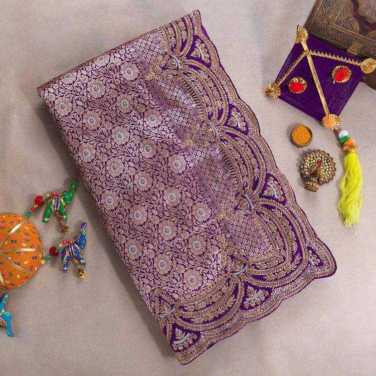 YNF VICHITRA SILK RST 375 SAREES WHOLESALE PRINTED GOTA PATTI EMBROIDERED SAREES MANUFACTURER