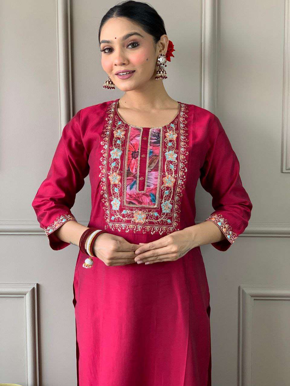 YNF VISCOSE CHANDERI JNC 254 SUITS & DRESSES WHOLESALE LADIES SALWAR CHANDERI SUITS MANUFACTURER