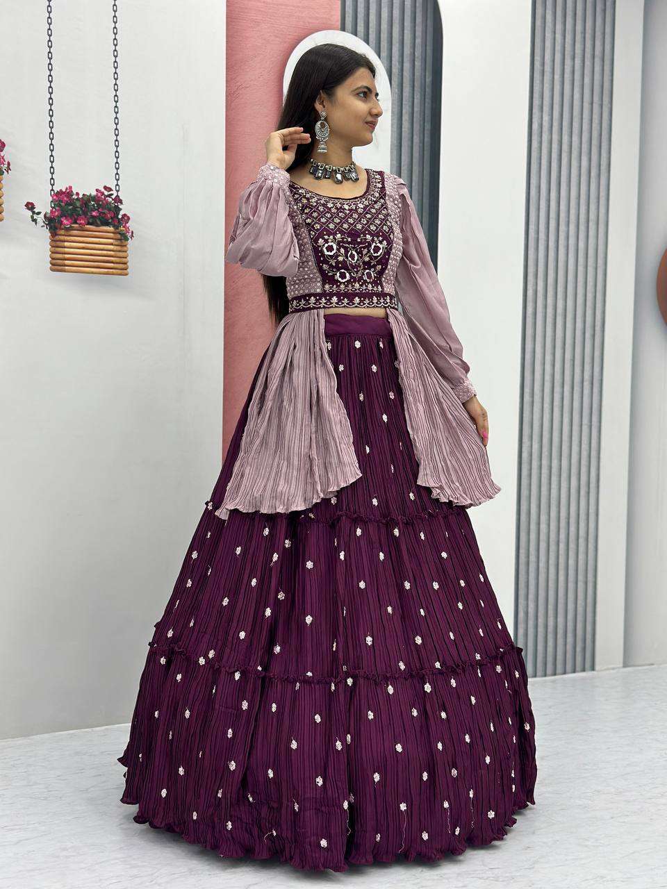 YNF CHINON KESH119 419 LEHENGAS WHOLESALE FANCY TRADITIONAL EMBROIDERED LEHENGAS MANUFACTURER