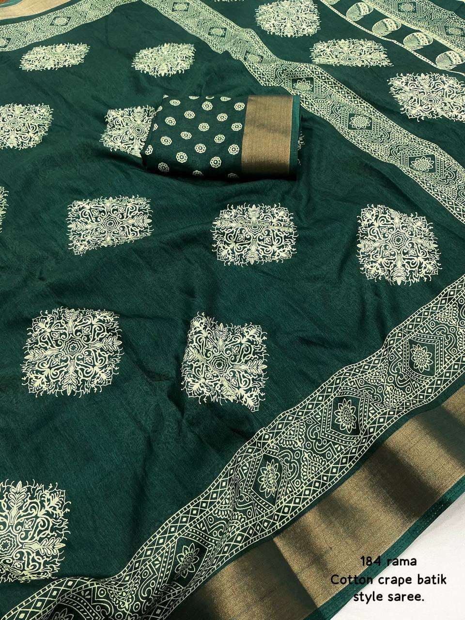 YNF COTTON KESH118 184 SAREES WHOLESALE PRINTED COTTON LINEN BATIK ZARI BORDER SAREES MANUFACTURER