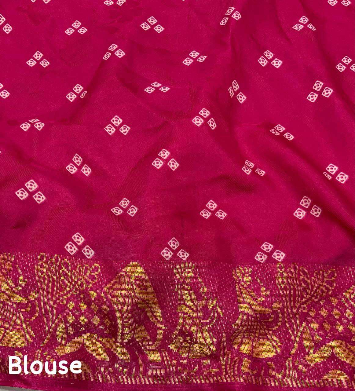 YNF CREPE KESH118 142 SAREES WHOLESALE LADIES BANDHANI BANDHEJ ZARI BORDER SAREES MANUFACTURER