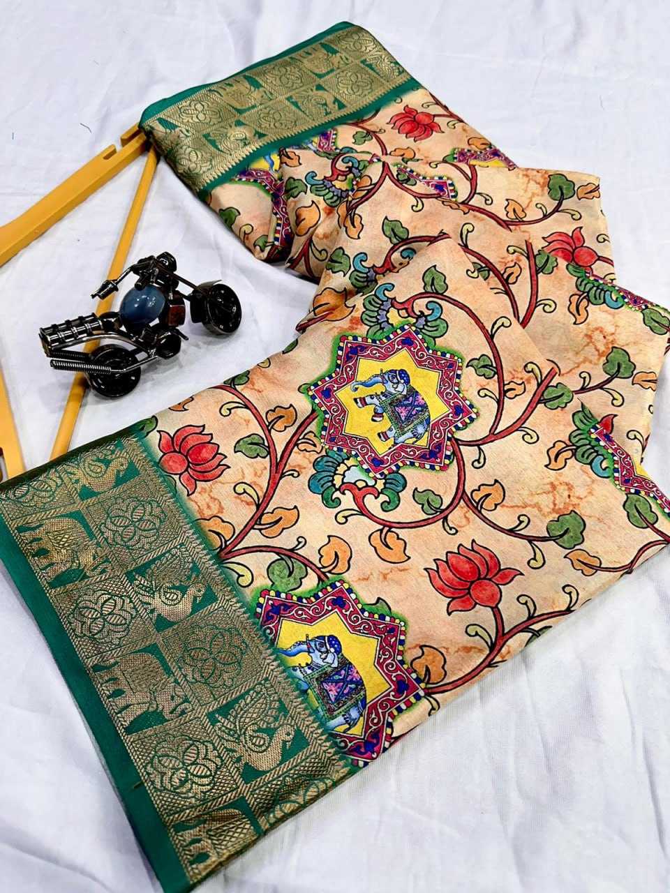 YNF DOLA SILK KESH110 RADHA04 SAREES WHOLESALE PRINTED LADIES ZARI BORDER SAREES MANUFACTURER